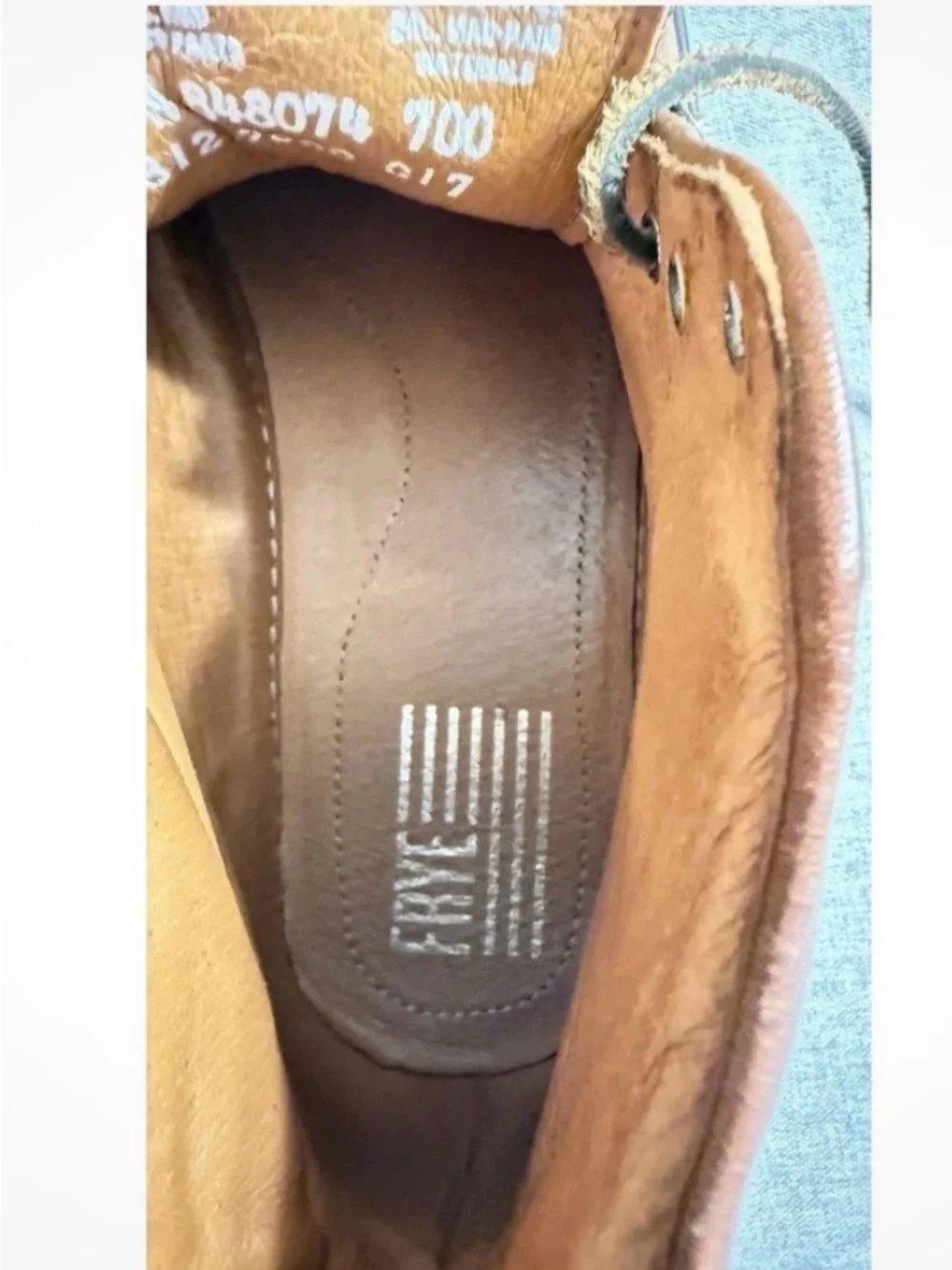 Frye Greene Men’s Brown Leather High Top Sneakers 10.5 Lace-Up Black Sole